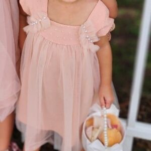 Pink Ruffled Toddler Dress